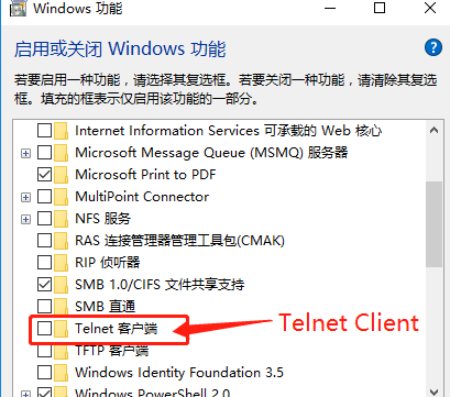 telnet client